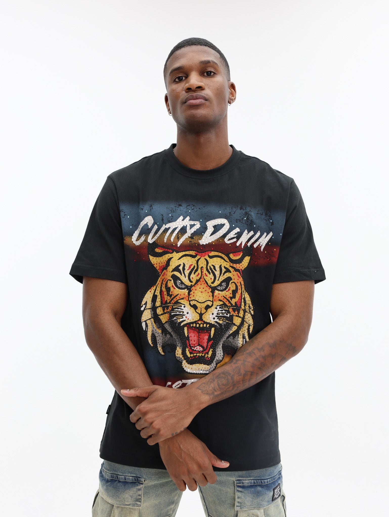 Cutty T-Shirt Graphic Tiger Black